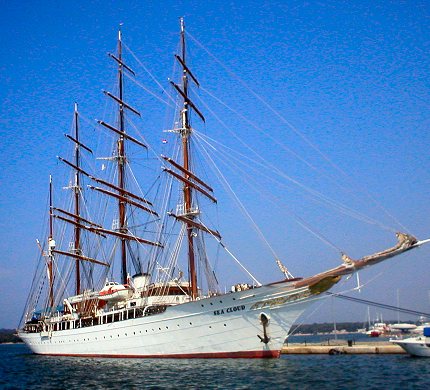 SEA CLOUD - jedan od prelijepih jedrenjaka koji su ove godine posjetili Pulu.