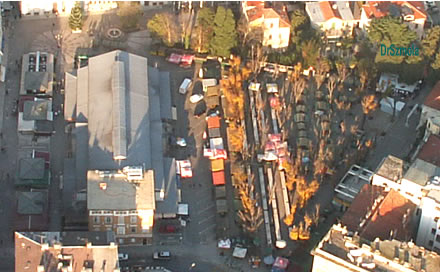 DrSzmola u svom prvom preletu iznad grada snimio je gradsku tr�nicu.